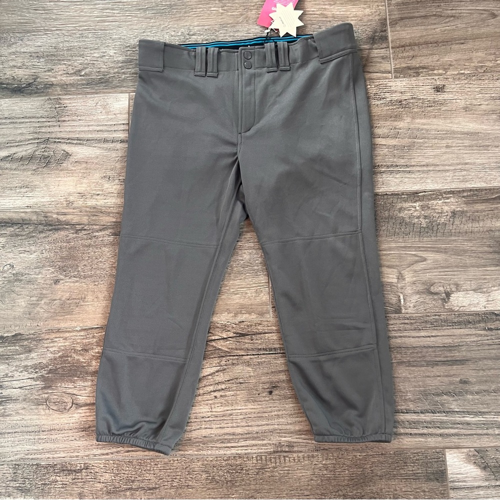 RIP-IT Womens XL GRAY SILVER Softball Classic Pants Stretch Baseball NWT #128